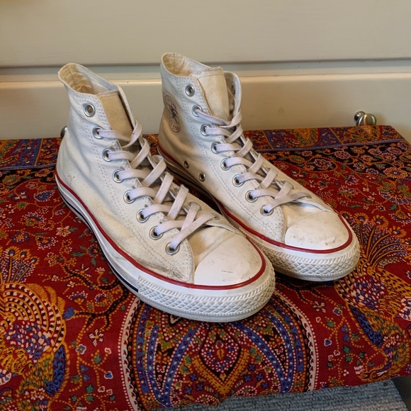 worn out white converse